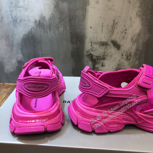 Balenciaga經典款男女鞋 巴黎世家頂級版本Track 4.0戶外概念復古老爹涼鞋 Balenciaga情侶款老爹鞋  hdbl1028